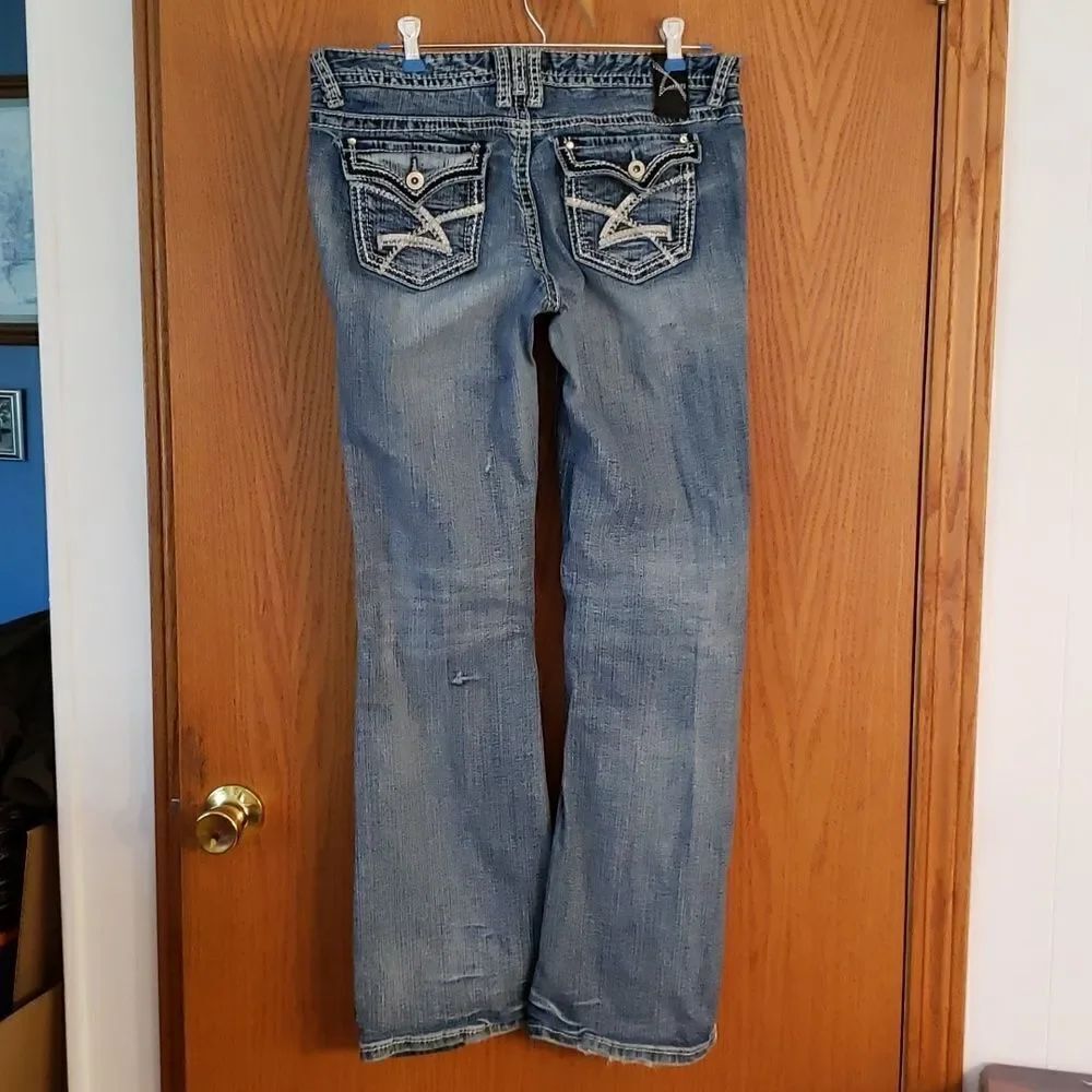 Very Nice Amethyst Distressed Jeans Sz 13 - Picture 8 of 15